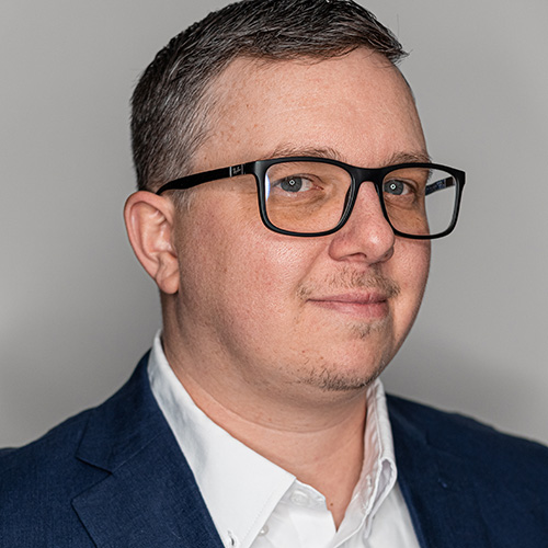 Portrait of Director of Software Development, Jason Vaughn