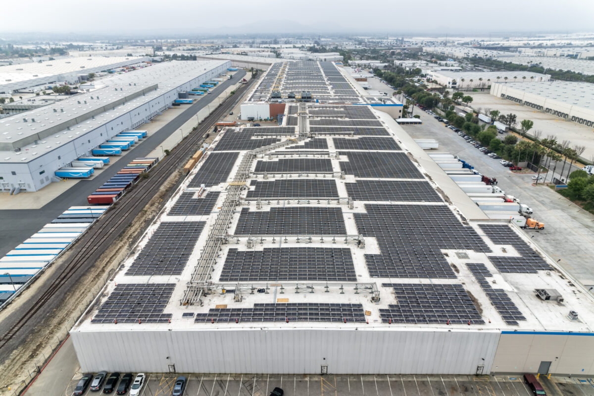 5.6 MW rooftop solar system developed and constructed by Catalyze in Jurupa, CA.